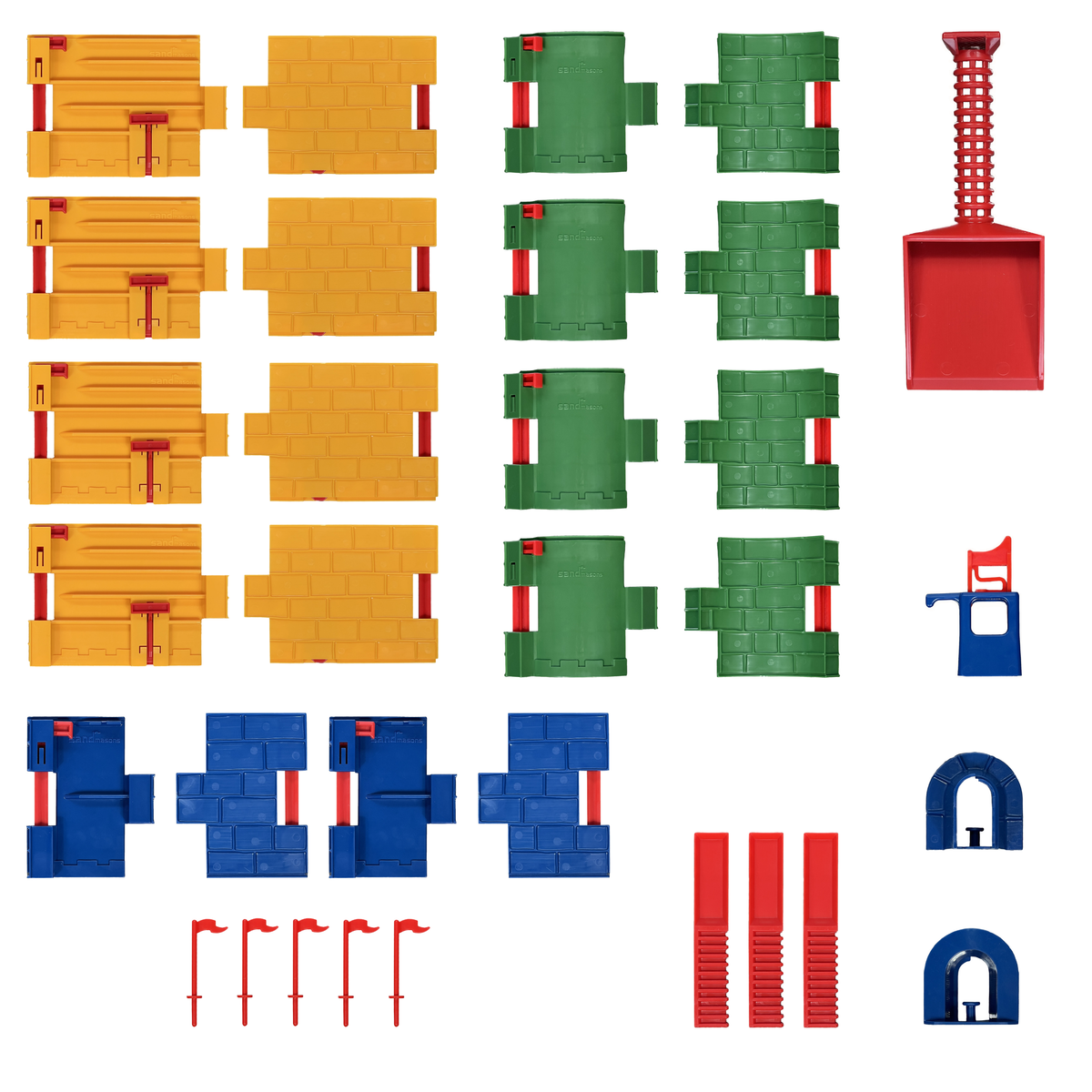 Sandcastle Building Kit - Master Level | Interlocking Forms for Beach ...