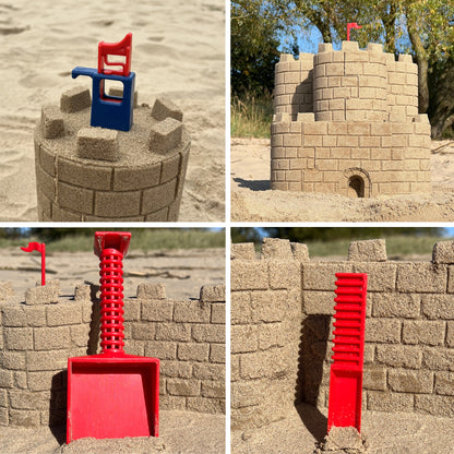 Sandmasons Sandcastle Kit Accessory Pack – includes Brickmaker, Carver, and Shovel for detailed sand and snow castle building.